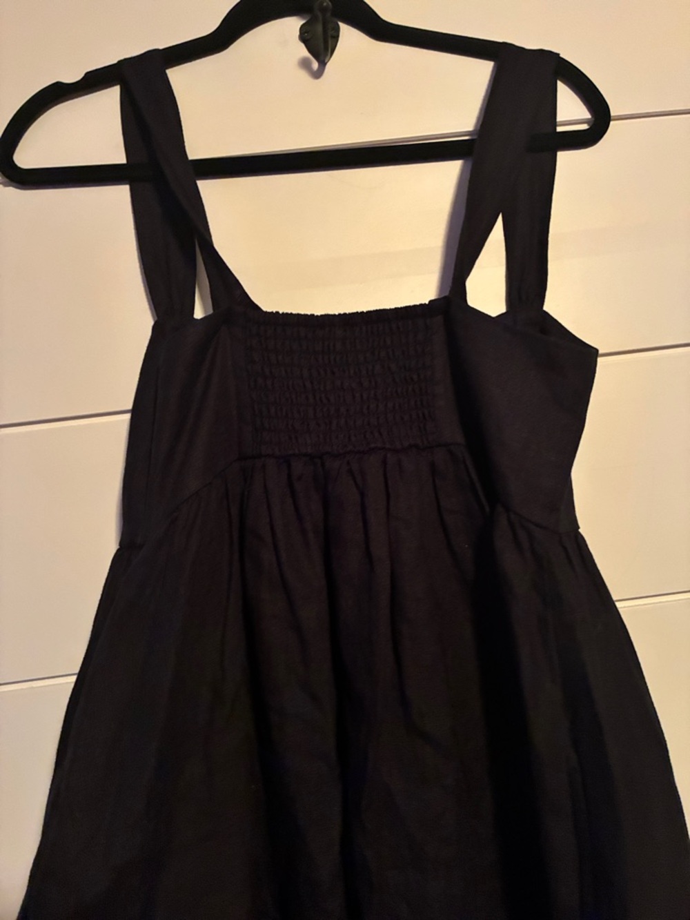 J. Crew Squareneck midi dress in linen size 6 - Picture 6 of 7